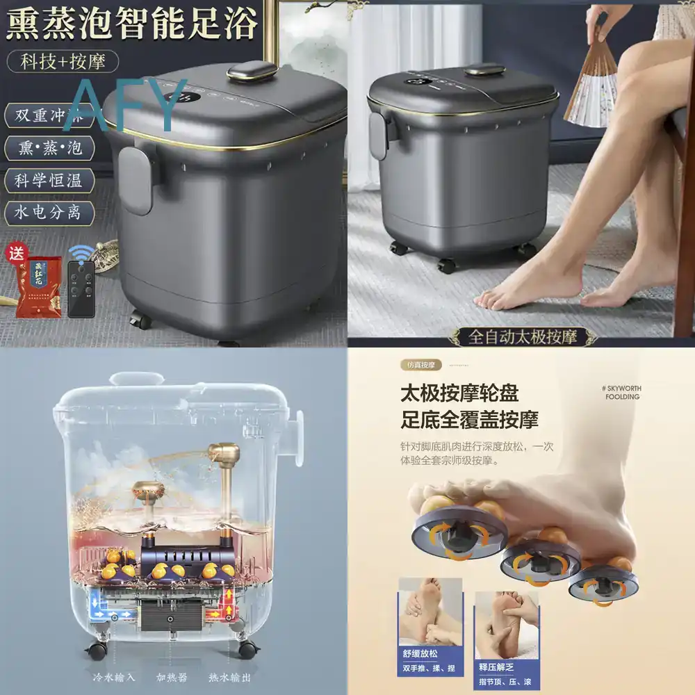 Home Spa Wellness - حوض استحمام للقدمين للاستخدام المنزلي مع