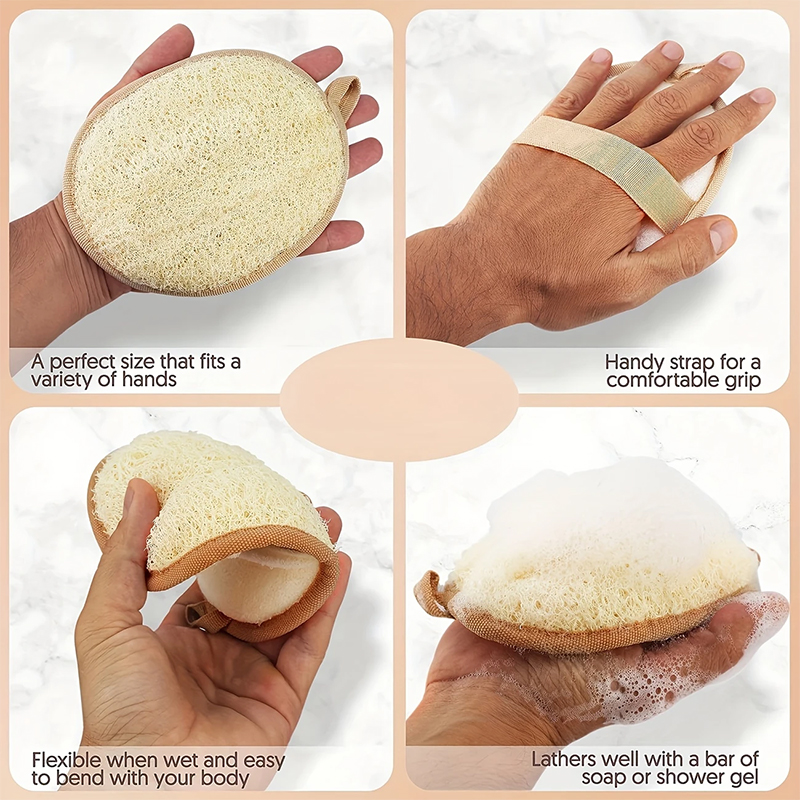 اللوف الطبيعي منظف الجسم حمام  - مراجعة Body Loofah Natural وسعره
