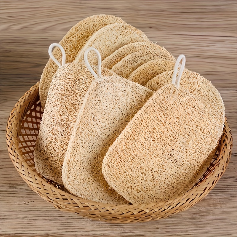 6 قطع من إسفنج الليفة الطبيعي  - مراجعة Body Loofah Natural وسعره