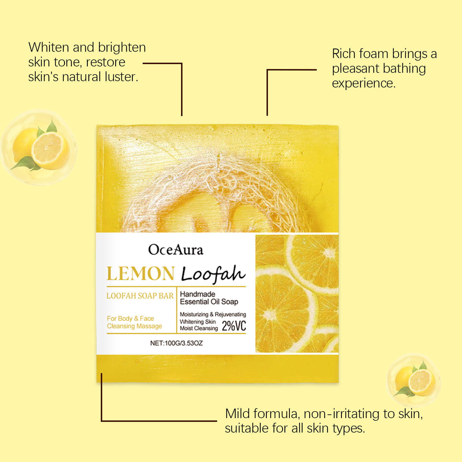 صابون لوفة الليمون المصنوع يدو - مراجعة Body Loofah Natural وسعره