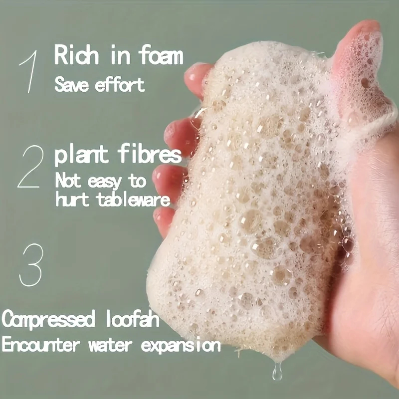 6 قطع من إسفنج الليفة الطبيعي  - مراجعة Body Loofah Natural وسعره
