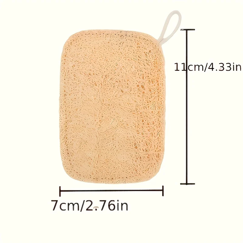 6 قطع من إسفنج الليفة الطبيعي  - مراجعة Body Loofah Natural وسعره