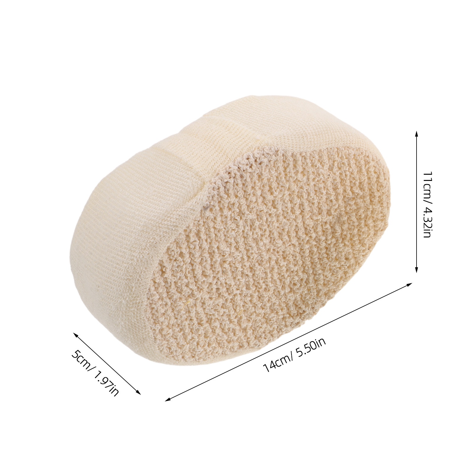 قطعتان من إسفنجة الاستحمام الط - مراجعة Body Loofah Natural وسعره