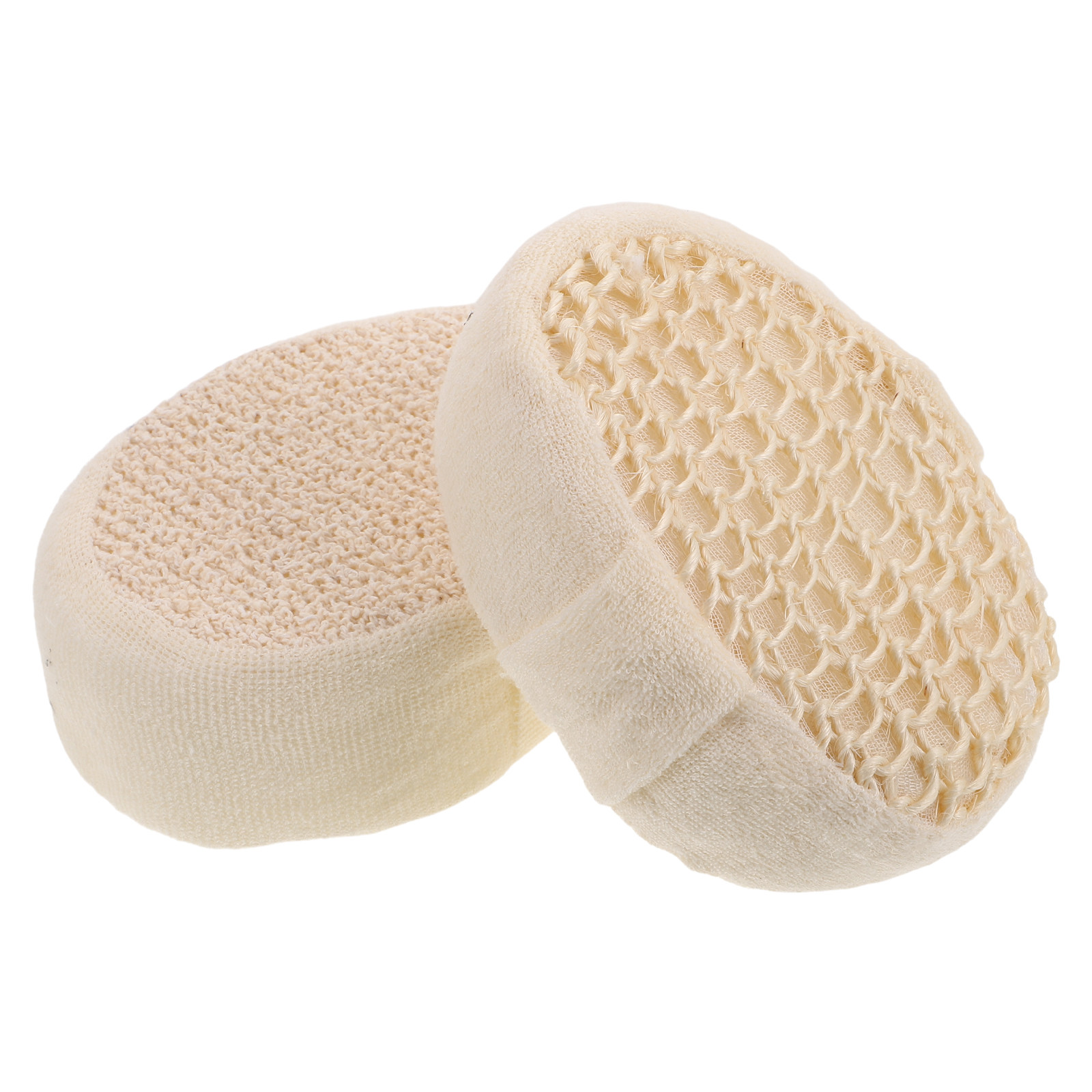 قطعتان من إسفنجة الاستحمام الط - مراجعة Body Loofah Natural وسعره