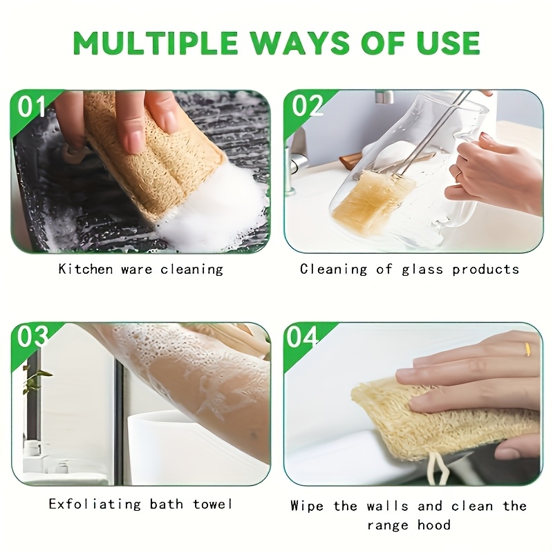 إسفنجات تقشير طبيعية من الليف، - مراجعة Body Loofah Natural وسعره