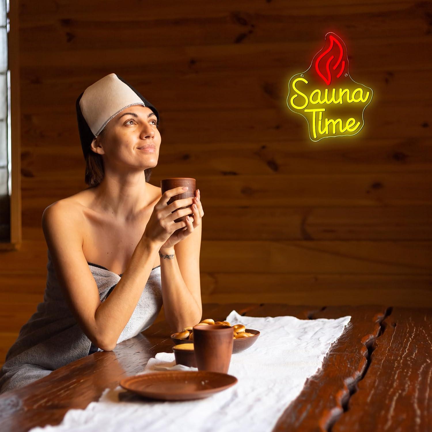 لافتة نيون لوقت الاسترخاء في ا - مراجعة Home Spa Wellness وسعره